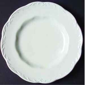 J&G Meakin White Dessert Plate Vintage English Ironstone